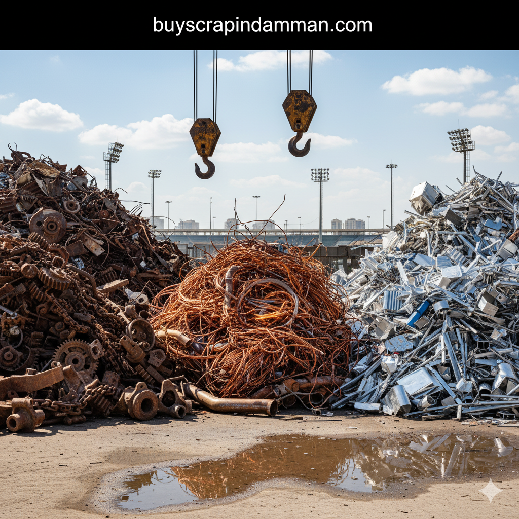 شراء خردة حديد ونحاس وألمنيوم بالدمام